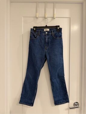 Abercrombie & Fitch Women's Dark Blue Straight Jeans
